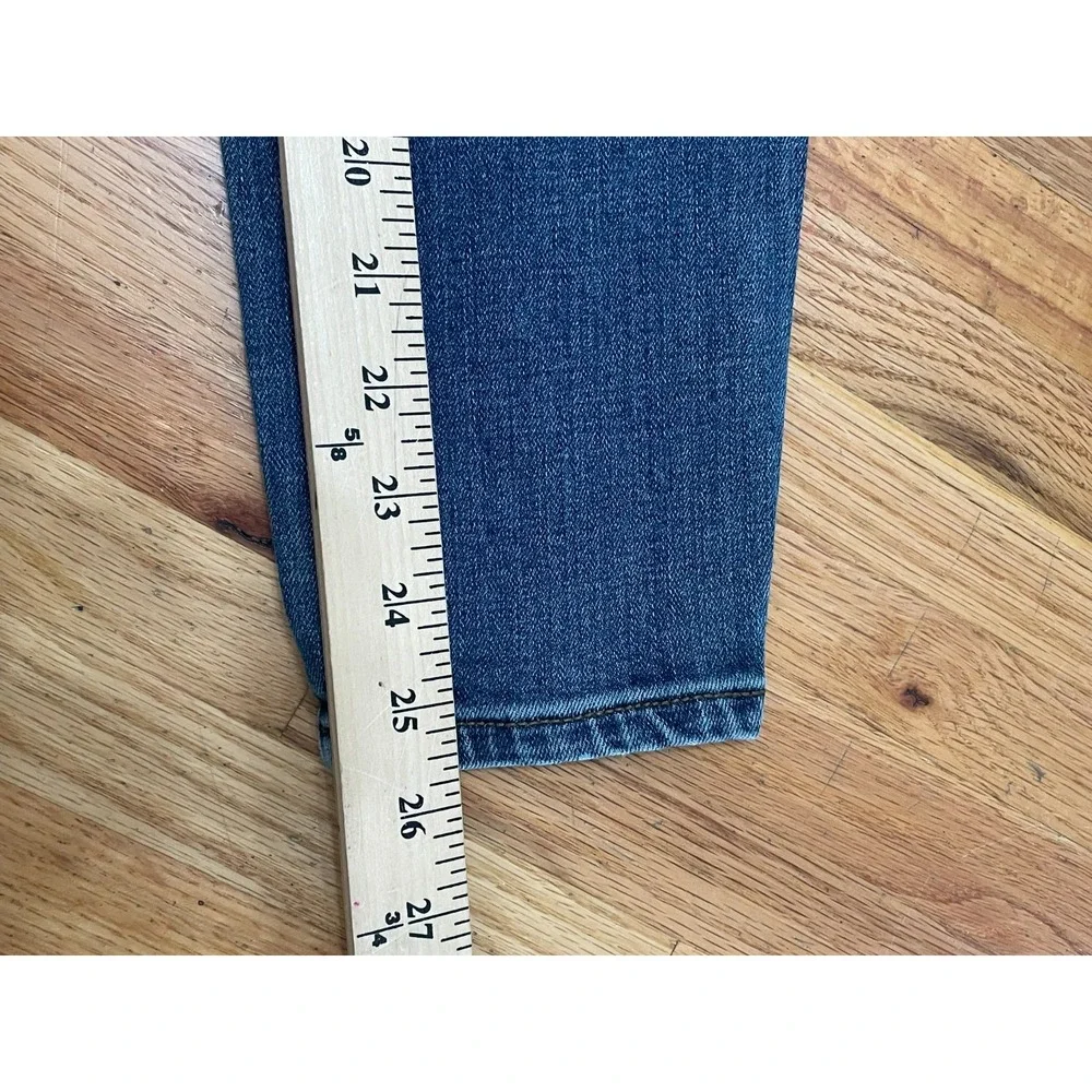 Free People Women's 27 Blue‎ Jeans Denim Cotton Skinny Leg Medium Wash Stretch